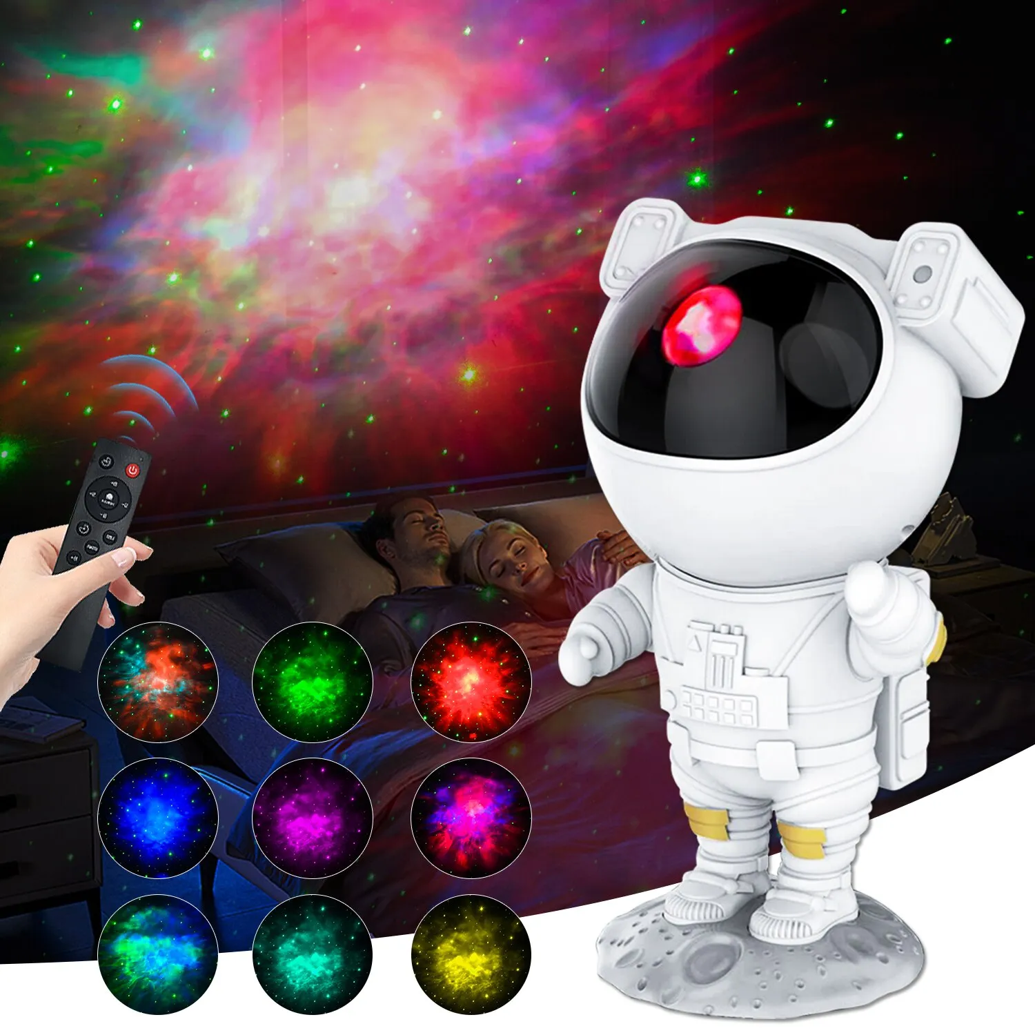 Projecteur jeux de lumière Astronaute – Achat Bonus