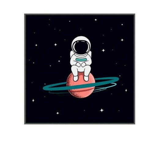 poster astronaute saturne