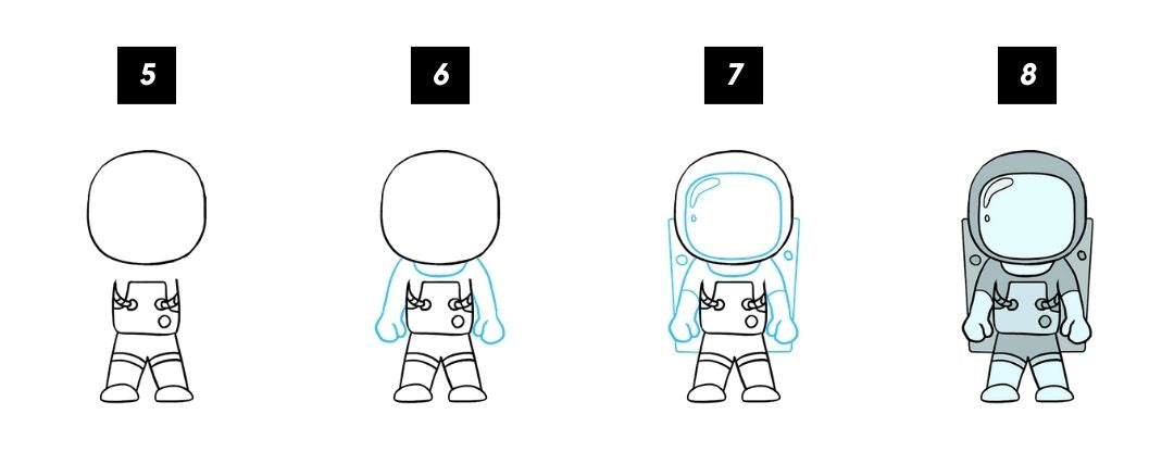Dessin Mini Astronaute Partie 2