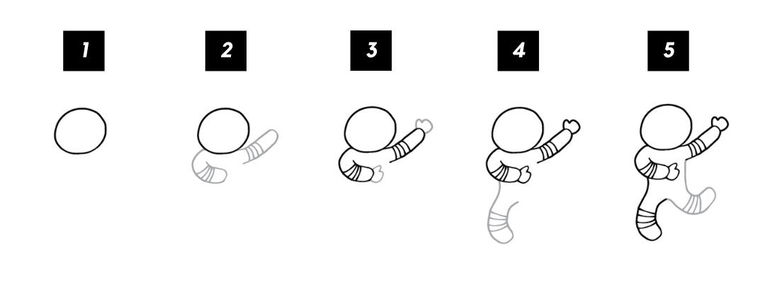 Dessiner Astronaute Facilement Partie 1