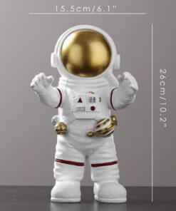 figurine astronaute espace or