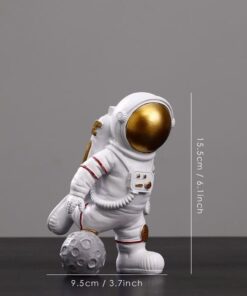 figurine astronaute minaiture or