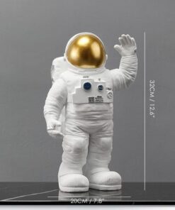 Grosse Figurine Astronaute or