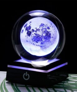 lampe boule cristal lune