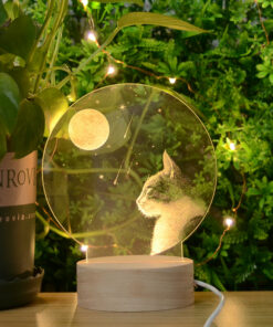 lampe lune chat