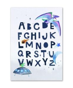 poster alphabet dinosaure