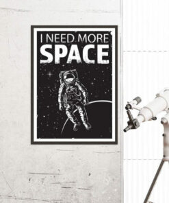 poster astronaute espace