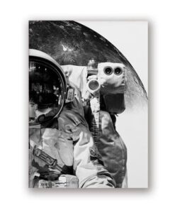 poster astronaute vintage