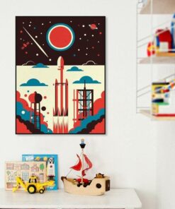 poster falcon heavy spacex