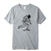 t shirt astronaute skateboard gris