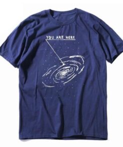 t-shirt-galaxie-you-are-here bleu