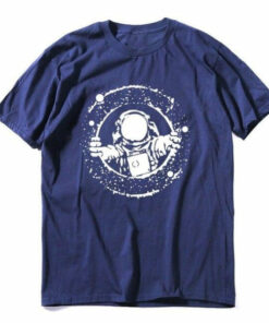 t shirt astronaute hublot bleu