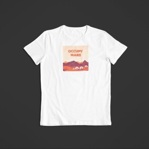 T Shirt Occupy Mars blanc