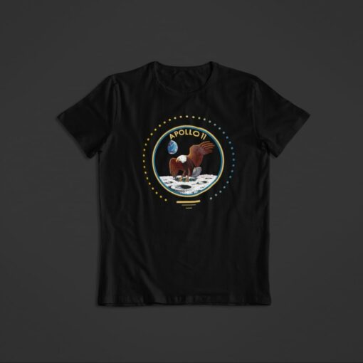 T Shirt Apollo 11 noir