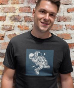 T Shirt Astronaute Basketball