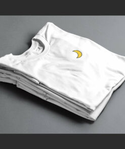 T Shirt Brodé Lune blanc