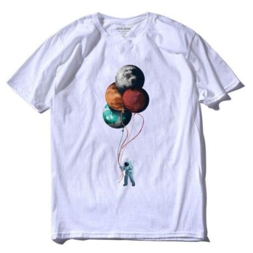 t shirt astronaute planete