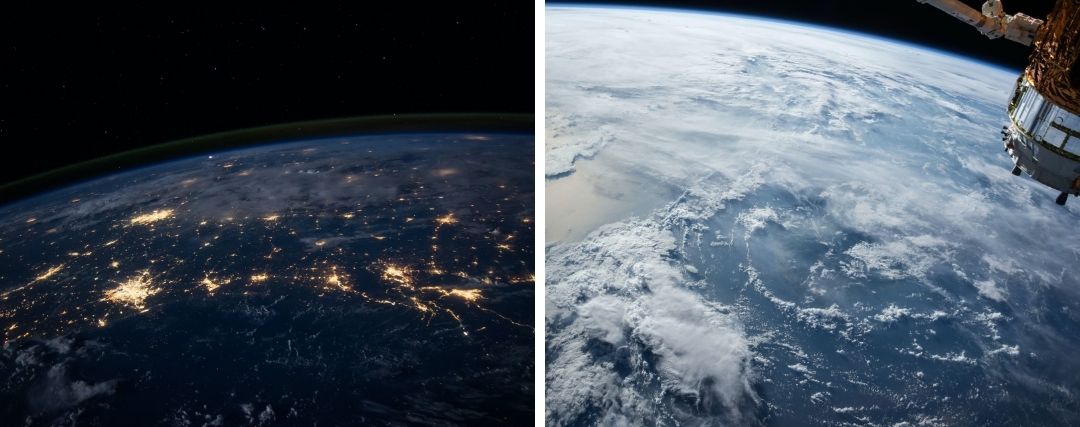 Planète Terre vue de l'espace